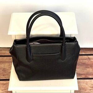 NWOT A New Day Black Faux Leather Satchel Handbag